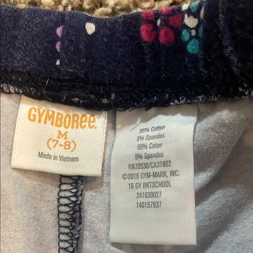 Gymboree Navy Floral Kids Leggings - Picture 3 of 4